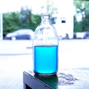 Glazen monsterfles