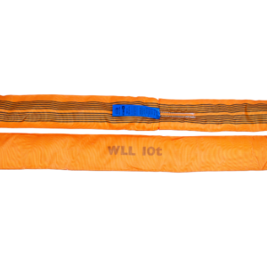Oranje rondstrop 10 T liggend
