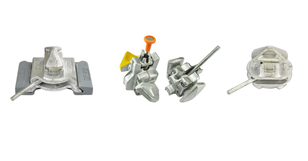 Verschiedene Arten Twistlocks