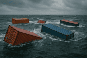 Zeecontainer in zee